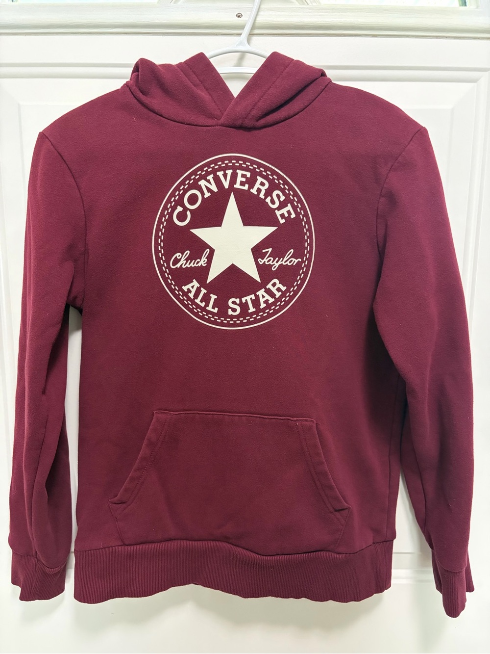 Converse Maroon Hoodie with White All Star Logo